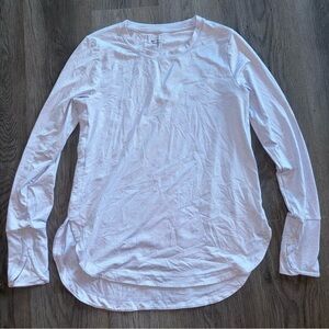 Athleta lavender long sleeve workout top